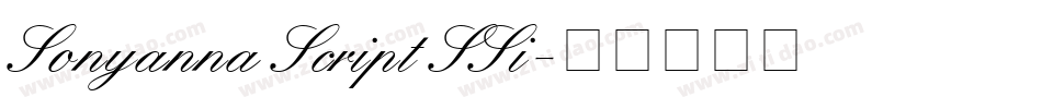 Sonyanna Script SSi字体转换